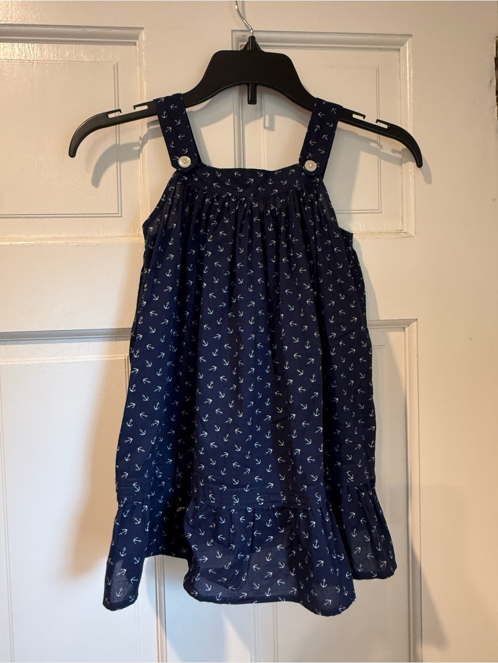 Ralph Lauren Navy Anchor Print Sundress